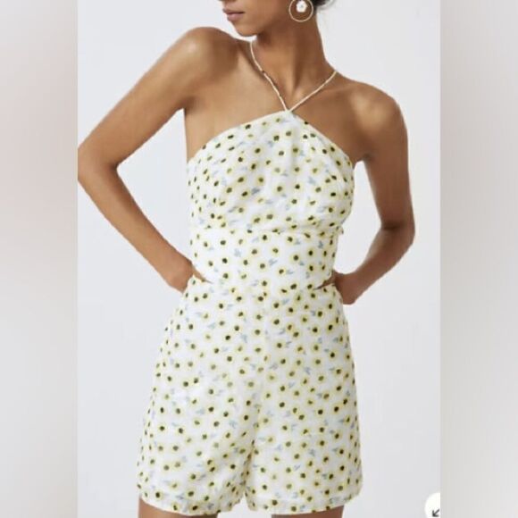 Anthropologie Hutch Ditsy Floral Halter Romper NWT - Picture 9 of 9
